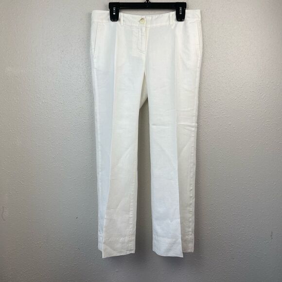 LOFT Linen Marisa Dress Pants Size 10 Petite EUC - Picture 1 of 6
